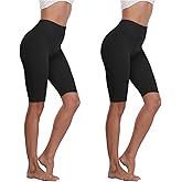 Kotii Women's Buttery Soft Short Leggings Modal Cotton Shorts Under Dresses Leggings Pants