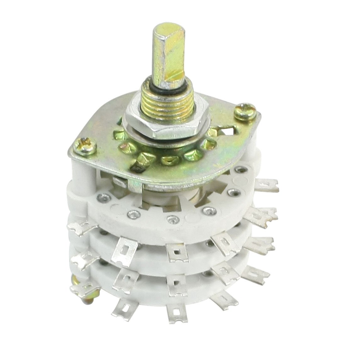Sourcingmap 6mm Shaft 3P8T 3 Pole 24 Position Band Channel Selector Rotary Switch