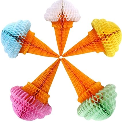Honeycomb Ball Studio Party Decoration Reusable Paper Hanging Ice