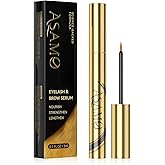 Eyelash & Eyebrow Growth Serum – 15 Plant Extracts for Longer, Denser & Fuller Lashes & Brows, Boosts Natural Hair Development,eyelash serum,Hypoallergenic Oil-Free,lash growth serum (Golden Yellow)
