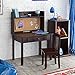 KidKraft Pinboard Wooden Desk with Drawer, Hutch with Shelf and Chair - Espresso, Gift for Ages 5-8