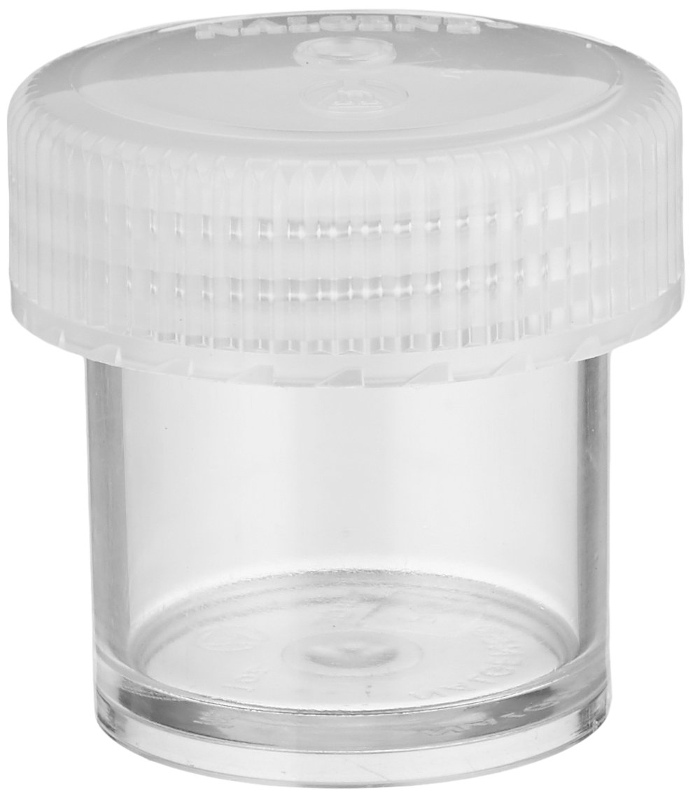 Nalgene Polycarbonate Straight-Side Wide-Mouth Jars, 30ml Capacity, 36mm O.D. x 48mm H (Case of 48)