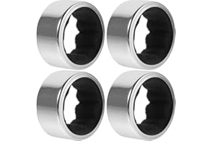 DOITOOL Stainless Steel Wine Bottle Collars, 4Pcs Reusable Wine Collar Drip Rings Small Handy Gadgets for Kitchen and Bar