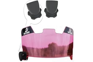 DUTYBOD Football Visor Football Shield, Clear Football Visors for Helmet Scratch-Resistant, Fits Adult & Youth Football Helmets