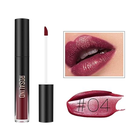 Matte Glanz Perlglanz Lippenstift mit 24h Halt ohne auszutrocknen, mit intensiver Farbabgabe, präzisem Applikator & intensiv 