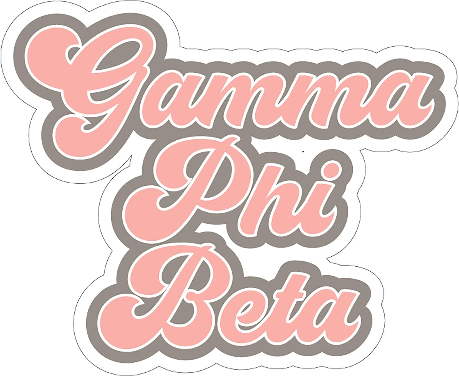 Amazon Com Gamma Phi Beta Retro Sorority Car Magnet Set Of 2 Removable No Residue All Weather Magnets For Sorority Girls And Student Drivers Kitchen Dining