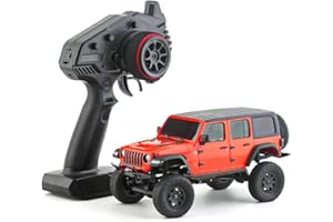 Géneric 1/24 Remote Control Crawler Car, RC Off-Road Truck 2.4GHz 4 Wheel Drive Climbing Car Crawler car RTR Version (Red)