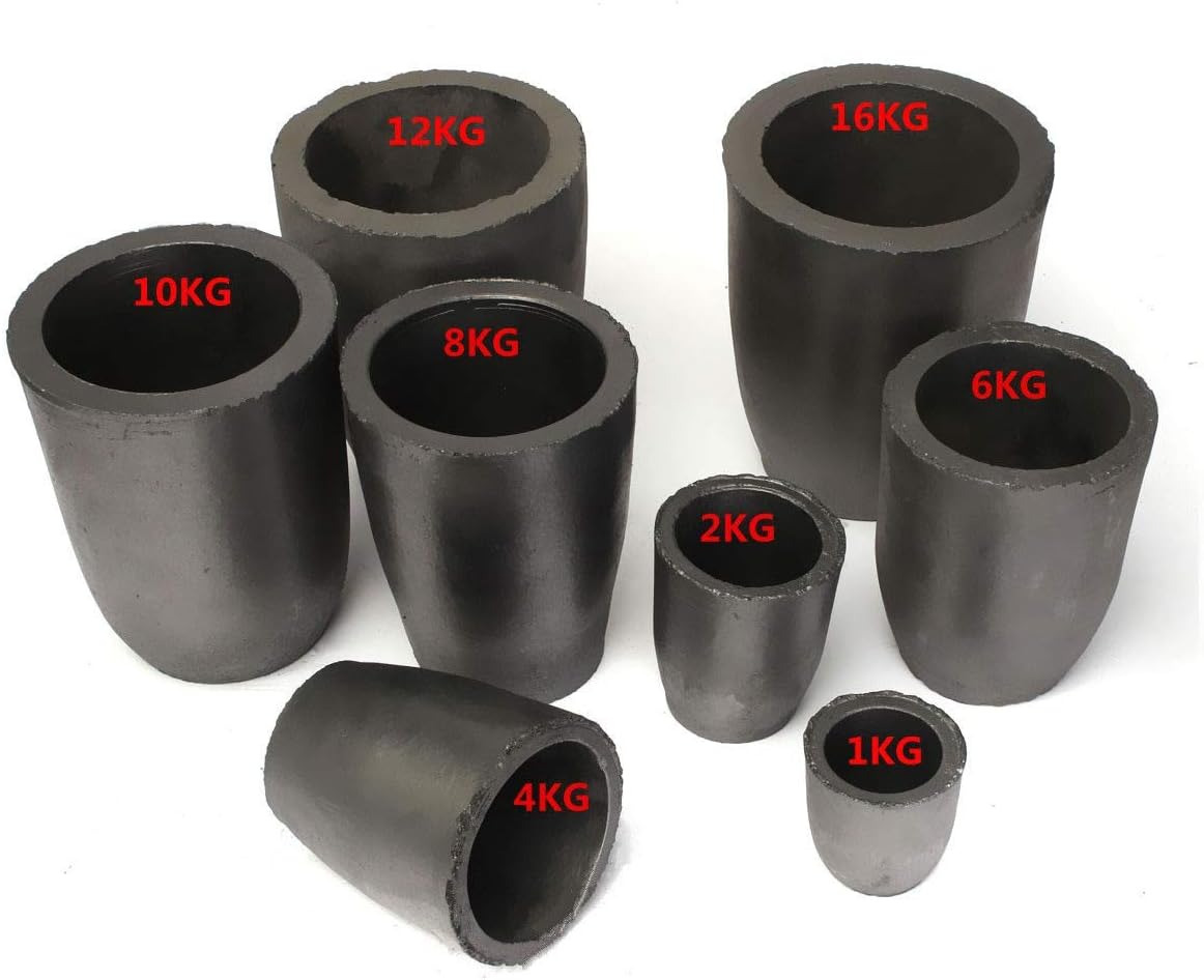 LTKJ 12KG Graphite Crucible Foundry Cup Furnace Torch Melting Casting