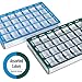 Ezy Dose Weekly (7-Day) Pill Case, Medicine Planner, Vitamin Organizer Box, Small Compartments with Easy Fill Tray, 4 Times a Day, Clear Lids, Color May Vary, BPA Free