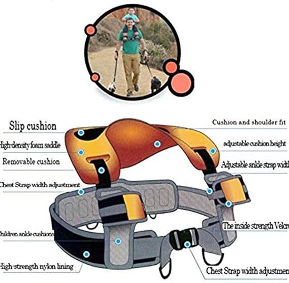 baby shoulder carrier with ankle straps