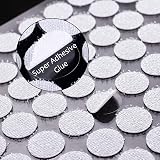 JANYUN 1008 Pcs Sticky Back Dots Hook and Loop 10 mm White view 3