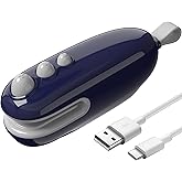 MORNIIE Mini Bag Sealer with Cutter, Rechargeable, Handheld Heat Sealer Machine with Magnetic, Portable Bag Sealer Heat Seal 