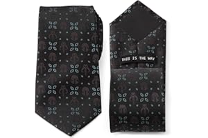 Cufflinks Inc. Star Wars The Mandalorian Ties, Officially Licensed by Lucasfilm LTD