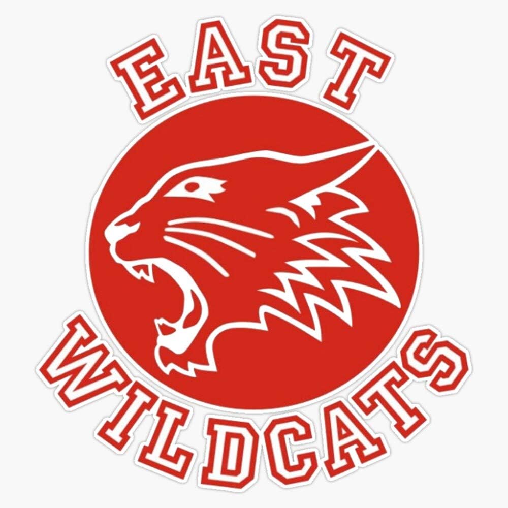 EMC Graphics East High Wildcats (High School Musical) Vinyl Waterproof Sticker Decal Car Laptop Wall Window Bumper Sticker 5"