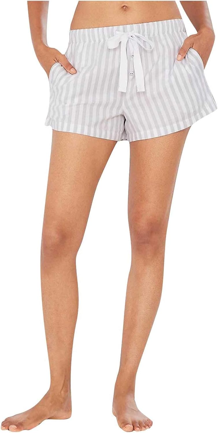 WOYAOFEI Women's Pyjama Bottoms Pockets Short Side Checked Pyjama