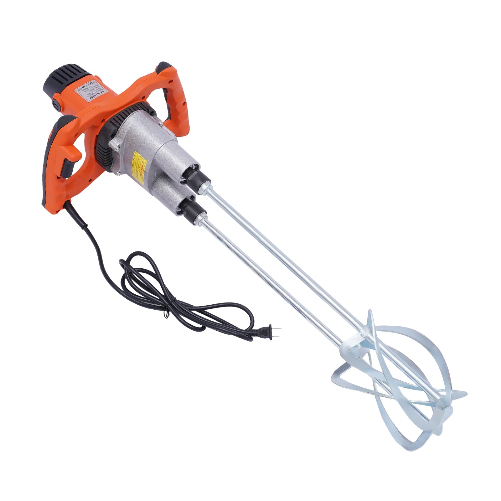 Electric Mortar Mixer,AntiSlip Handheld Double Paddle Mortar Mixer