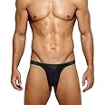 Casey Kevin Men's Thongs Underwear Sexy Mesh Tagless G-strings