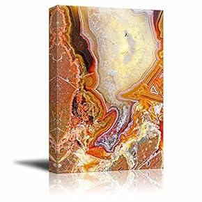 Abstract Agate Slice Pattern