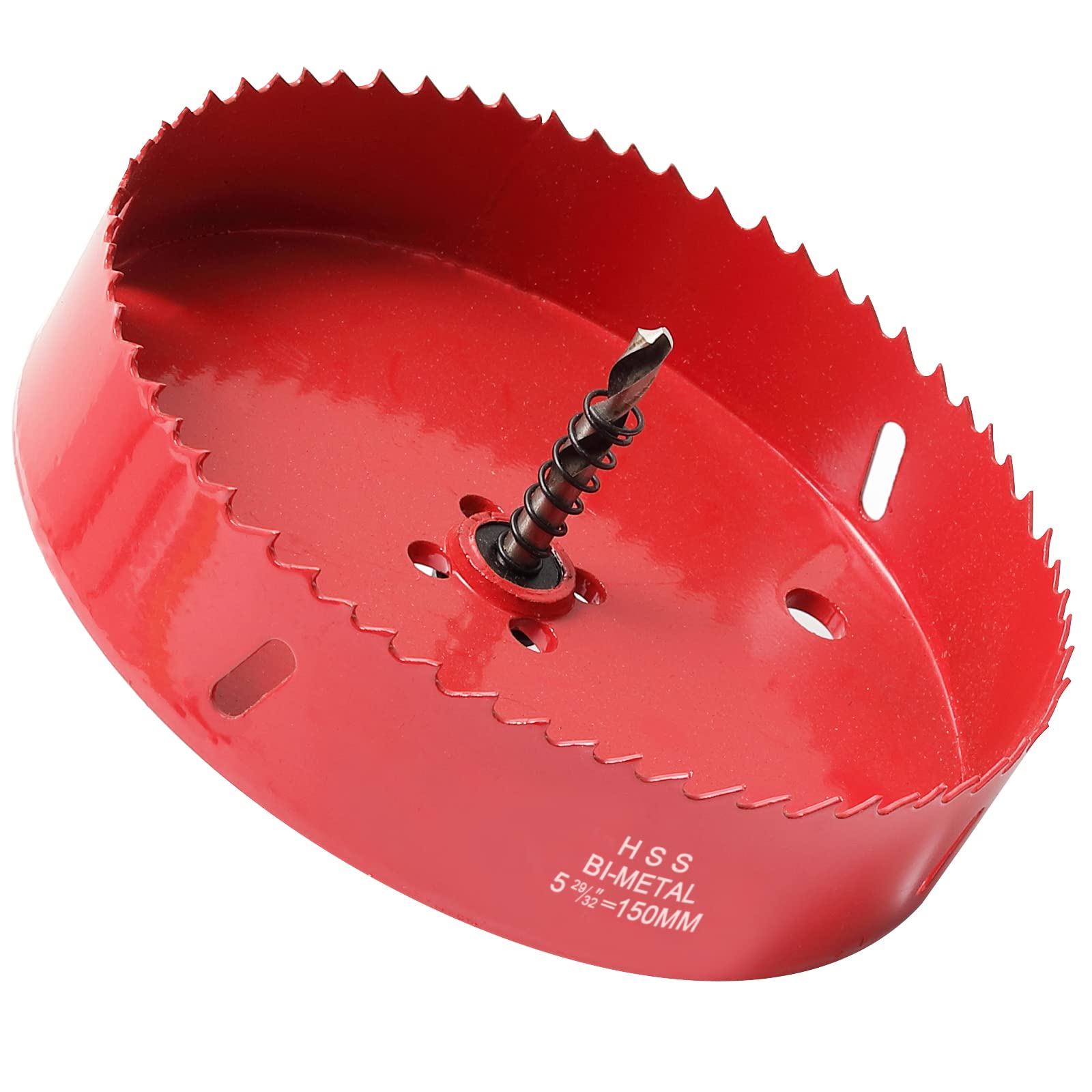150mm HSS Bi-Metal Hole Saw, Circle Cutter Drill Bit 30mm Deep for Wood, Aluminium, Drywall and Plastic — image 1