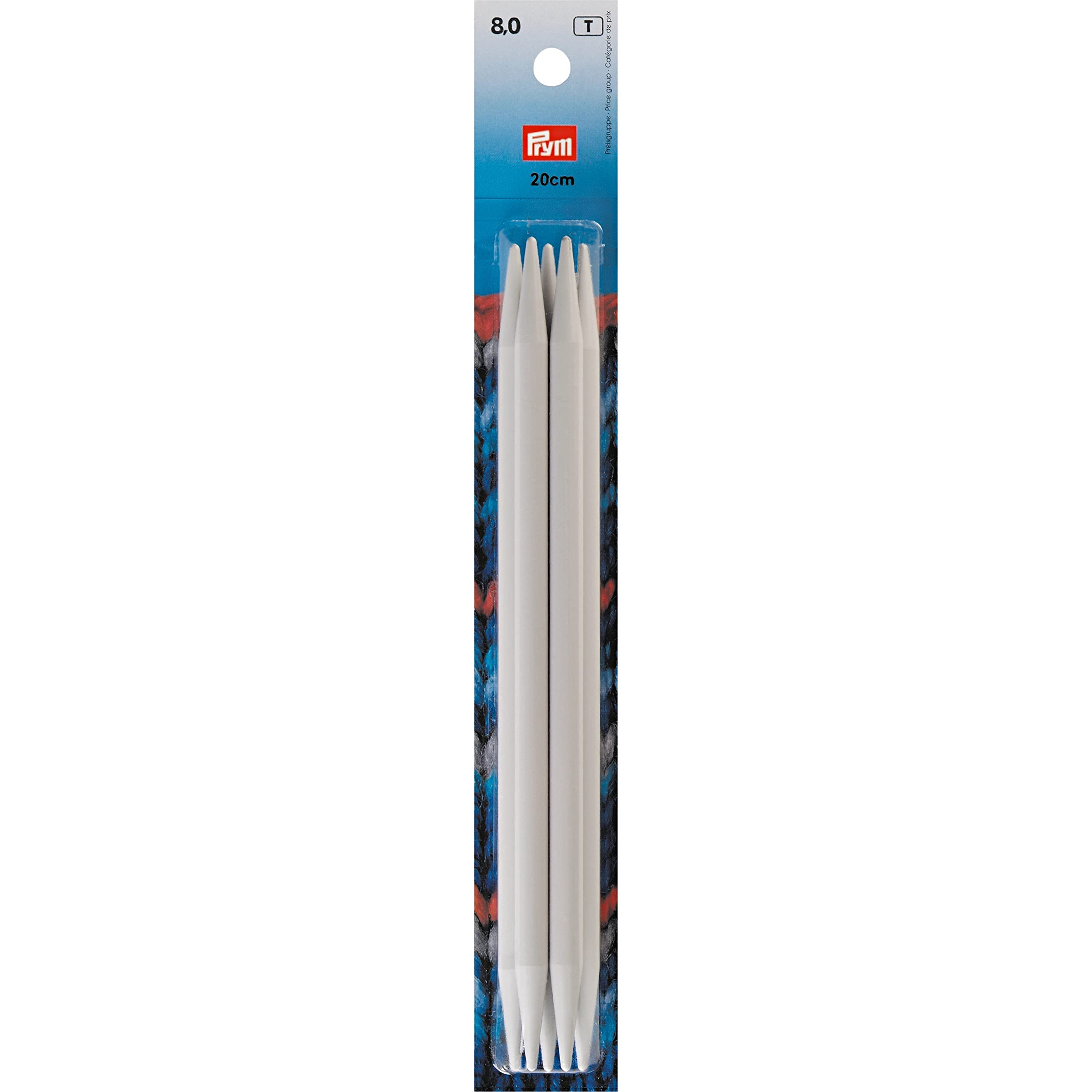 INOX Strumpf- und Handschuhstricknadeln 15cm - 30cm, 8,0/20cm — image 1