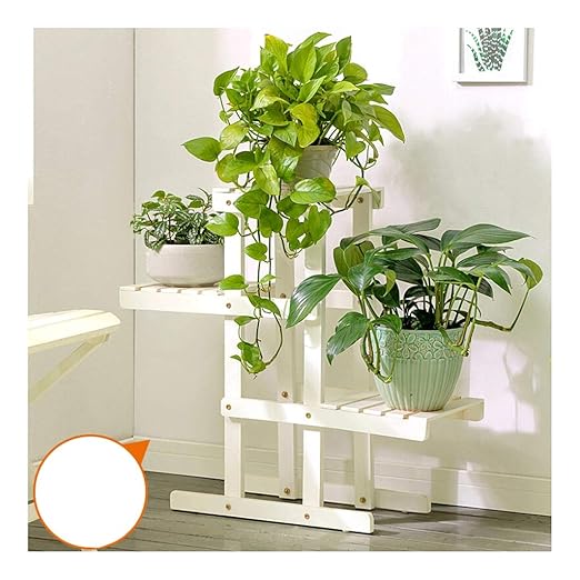 XHH Puesto de Flores, Balcón sólido Flor de Madera Soporte Multi ...