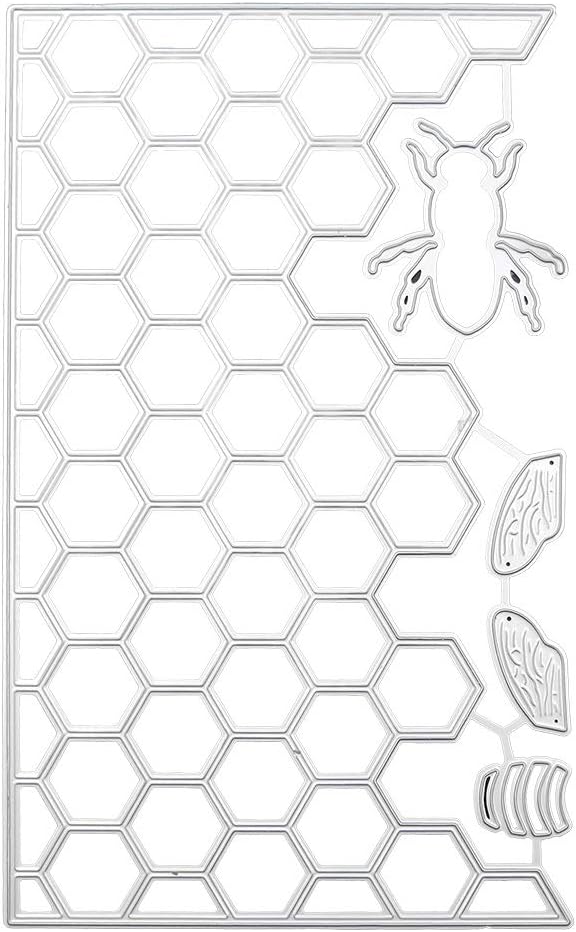 TTHUST Honeybee Hive Metal Cutting Dies Stencil DIY Scrapbooking Album Stamp Card