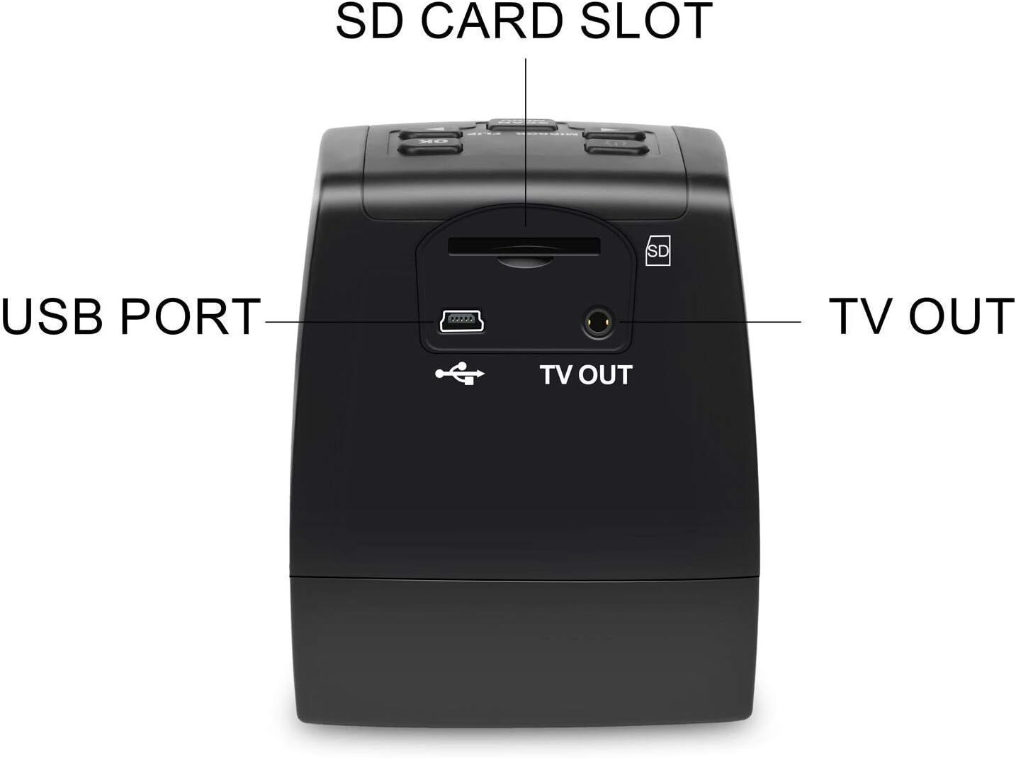 DIGITNOW 22MP All-in-1 Film & Slide Scanner, Converts 35mm 135 110 126 and Super 8 Films/Slides/Negatives to Digital JPG Photos, Built-in 128MB Memory, 2.4 LCD Screen: Electronics