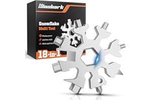 HINSHARK Valentines Day Gifts for Him, Birthday Gifts for Men, 18-in-1 Snowflake Multitool, Mens Valentines Gifts for Boyfriend, Gifts for Men Who Have Everything, Camping Tools Cool Gadgets for Men