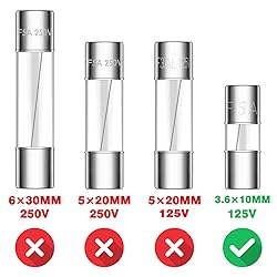 VEXUNGA Christmas Light Fuses 5A 125V 5 AMP Max 125