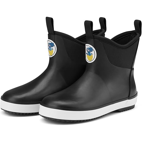 Amazon.com | Showave Kid's Deck Boots Waterproof Ankle Rain Boots