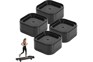 4pcs Treadmill Incline Riser Blocks, Plastic Stackable Incline Riser Blocks Practical Treadmill Accessories Suitable for Home
