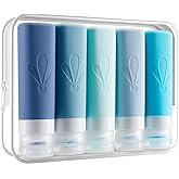 INSFIT Travel Bottles for Toiletries, TSA Approved 3oz Travel Size Toiletries, BPA Free Leak Proof Squeezable Silicone Tubes
