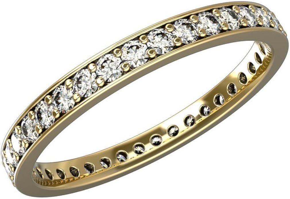 JewelsForum 14K Yellow & White Gold Full Eternity 0.5 Carat Diamond