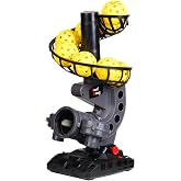Furlihong 388PBH Pickleball Machine, Includes 9 Pickleballs | 4 Adjustable Angles, Powered by Power Bank/Battery, for Beginners