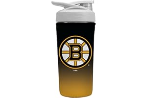 Sok It BotlSok NHL Hockey Protein Blender Shaker Bottle Sleeve Insulated Neoprene Cover (Boston Bruins, Fits 28oz Blender)