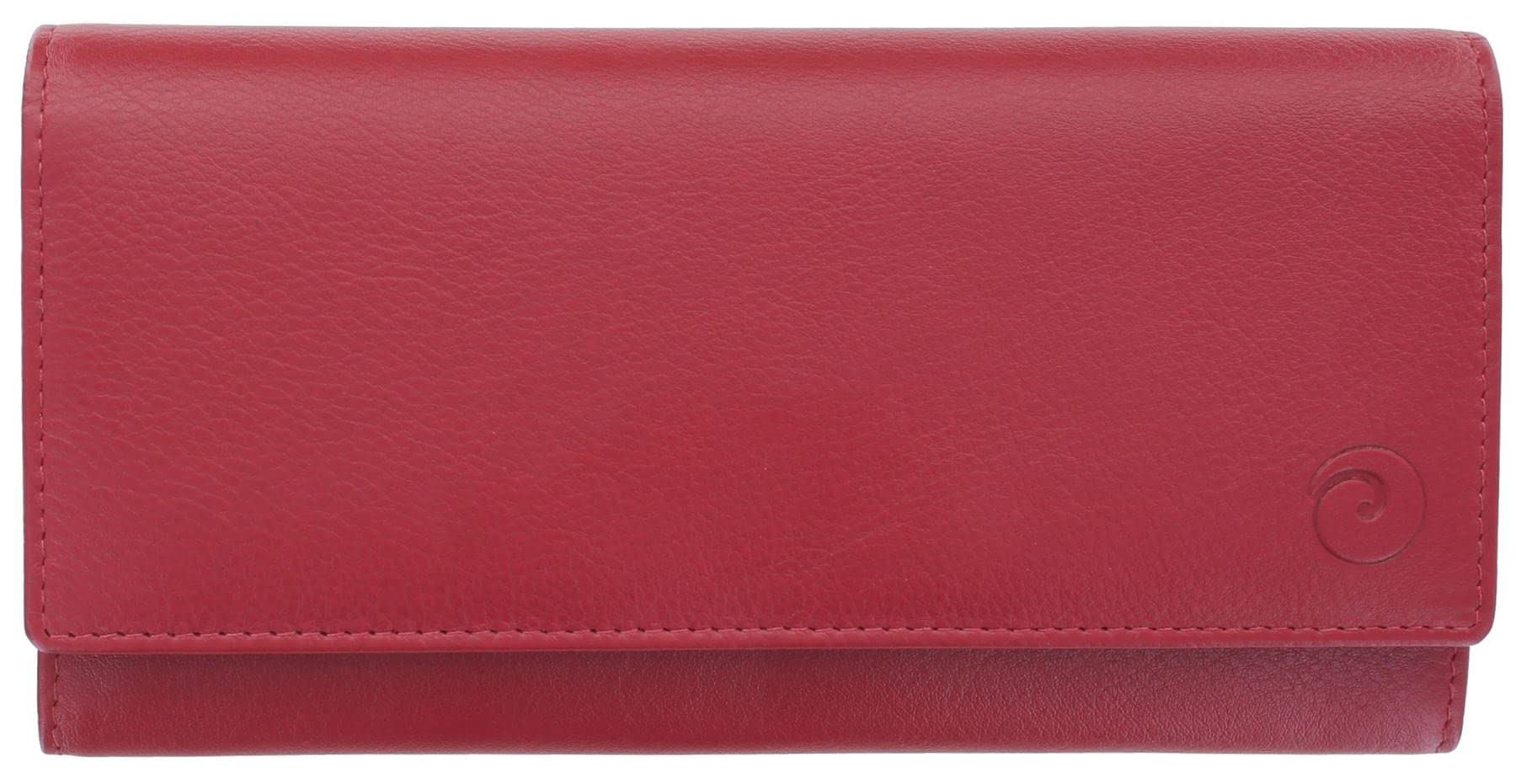 Mala Leather Origin Collection Leather Matinee Purse with RFID Protection 3434_5 Ruby Red