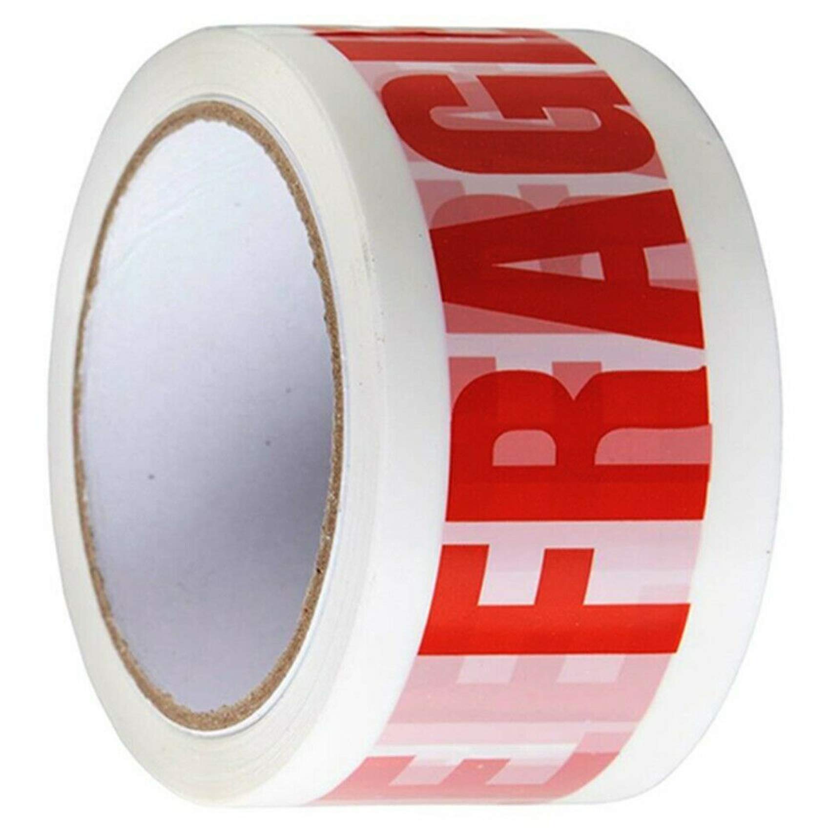 NTI MARKSMAN Parcel Packing Tape Extra STRONG Heavy Duty Premium Printed FRAGILE, BUFF BROWN, CLEAR, House Moving Cardboard Boxes Packaging (Fragile Printed TAPE (48MM x 50M), 1 X Roll)