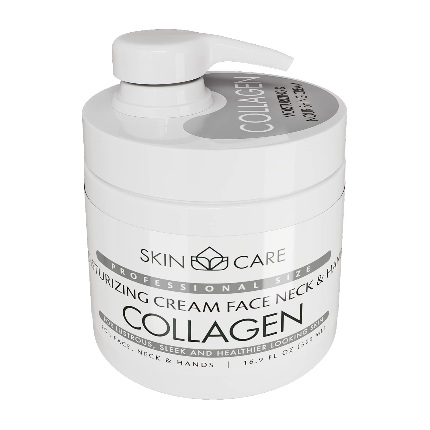 Skin Care Collagen 3-in-1 Moisturizer Face, Neck & Décolleté Cream - Treatment for Crepey Skin, Wrinkles and Sagging - Daily Lotion for All Skin Types (500ml) — image 1