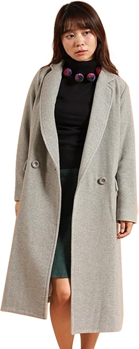 Amazon リリーブラウン ロングチェスターコート Freeサイズ グレー コート ジャケット 通販