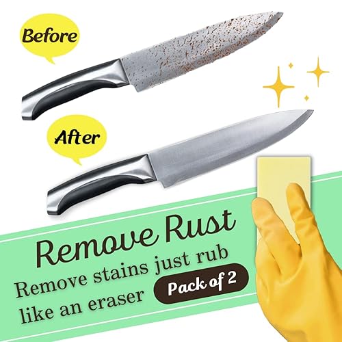 Rust Eraser for Knives Kitchen Stoves Wood Finish and Bicycles