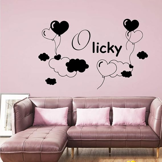 jecswolz Nombre Personalizado PVC Tatuajes De Pared Decoración del
