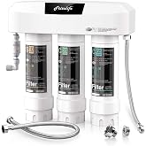 Frizzlife Under Sink Water Filter System, NSF/ANSI 53&amp;42&amp;372 Certified, 8 Layer 0.5 Micron Water Filtration Reduce Chloramine, PFOA/PFOS, Lead, Chlorine, Bad Taste &amp; Odor, Under Counter, SK99-NEW