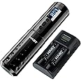 Mast Lancer Tattoo Pen Machine Gun Cordless Rotary Tattoo Cartridges Pen with Replace Two Batteries Power Supply Custom Coreless Motor Powered by Mcore Great for Tattoo & Smp QP-015