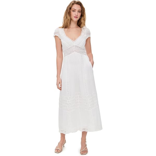 loveshackfancy elizabella silk maxi dress LOVESHACKFANCY Women's Elizabella Dress, Lilac Pearl, White, Floral, XXL at Amazon Women's Clothing store
