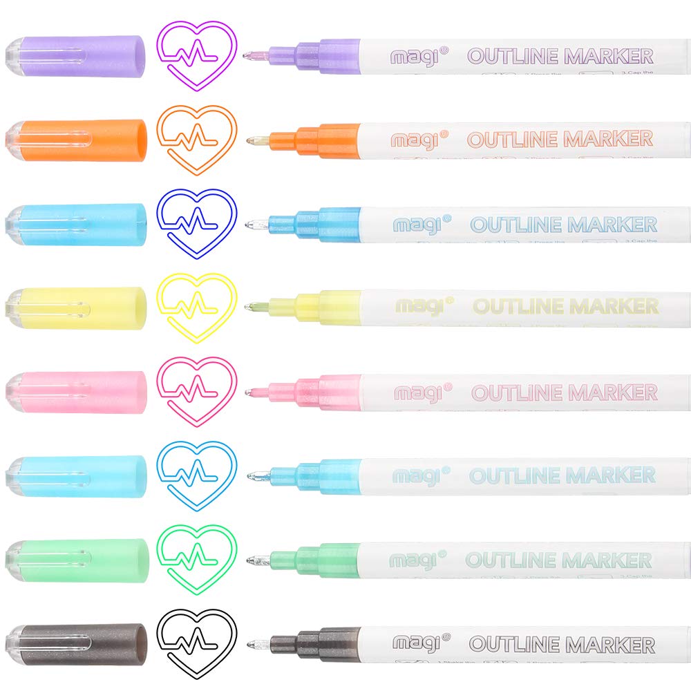 Line Outline Self Outline Marker Tomorotec Double Line Markers