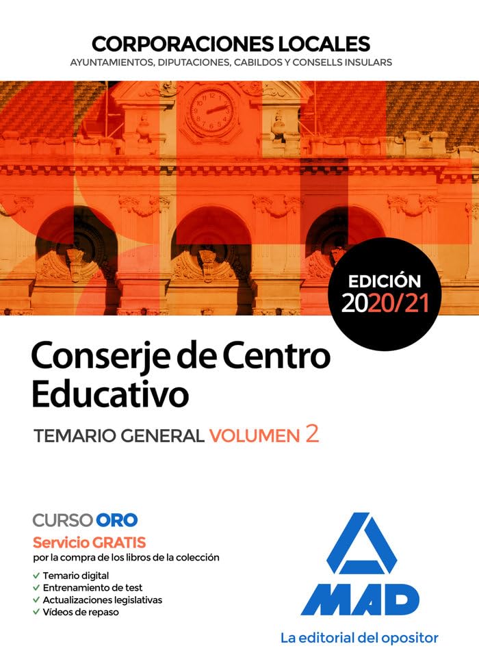 Conserje de Centro Educativo de Corporaciones Locales. Temario General volumen 2