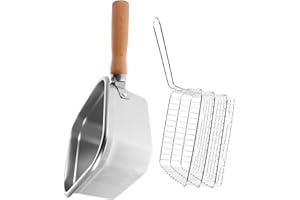 Lurrose Portable Stainless Steel Deep Fryer Pot Reduced Multifunctional with Basket for Cooking and Travel