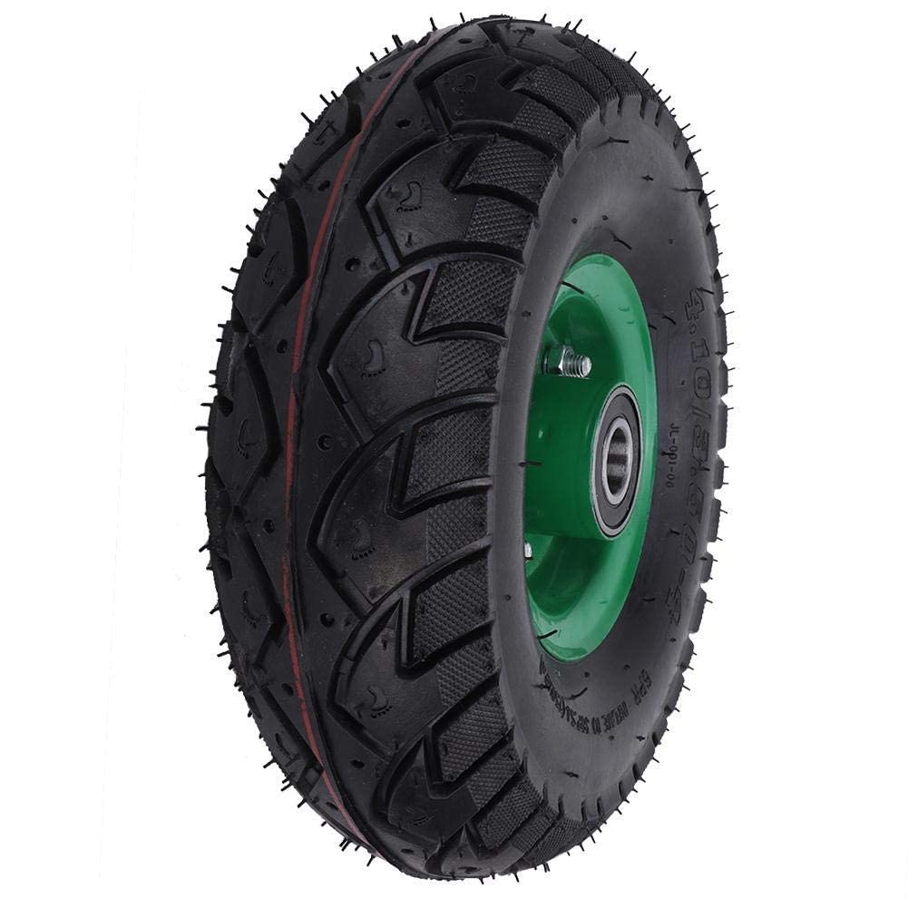 10.5 inch 4.10/3.50-4 Tyre Wheels Tool Trolley Tyre Wheel Rubber Inflatable Hand Cart Wheel 6204-2RS Bearing