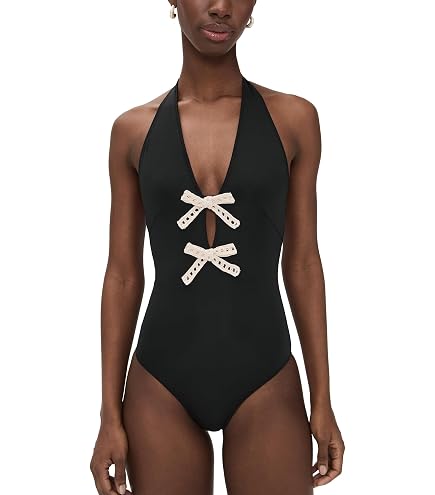 Sea Women's Kendall Crochet Sailor One Piece, Black, XS at Amazon