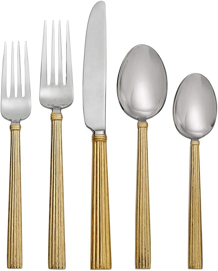 Michael Aram Wheat Gold 5-Piece stainless Flatware Set (1 Place setting)
